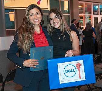 Marianpaola Chacon with her mentor.