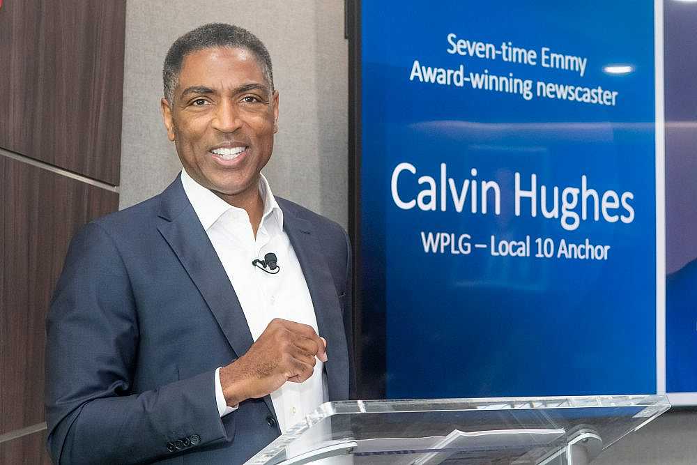 newscaster Calvin Hughes