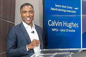newscaster Calvin Hughes