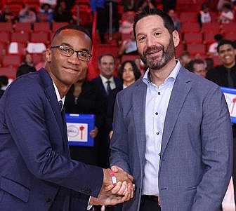 Carnival Corp. President and CEO Josh Weinstein with Jamar Howard.