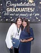 Linda Coll and graduating senior.